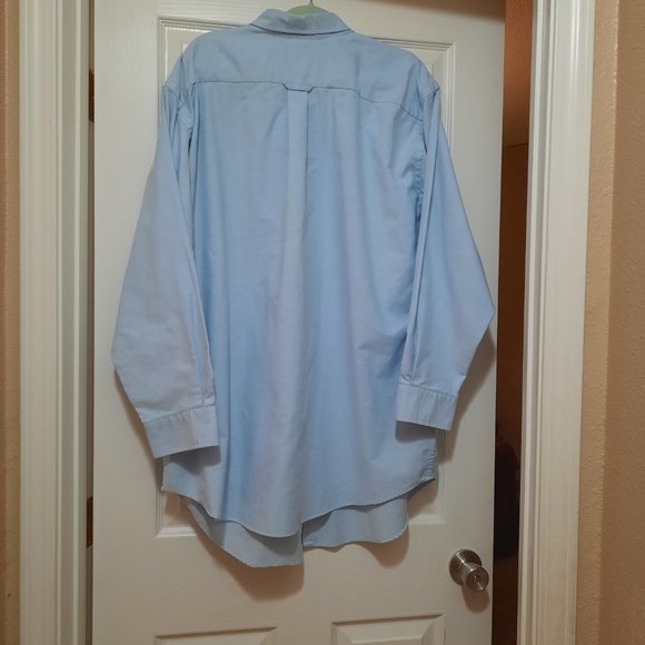 Comfort Zone by George Foreman Long-sleeved Blue Shirt - size 18 - Picture 2 of 9